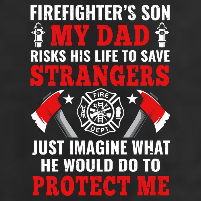 Firefighters Son My Dad Risks His Life To Save Stransgers 15oz Campfire Ceramic Mug
