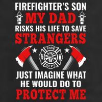 Firefighters Son My Dad Risks His Life To Save Stransgers Microfiber Hand Towel