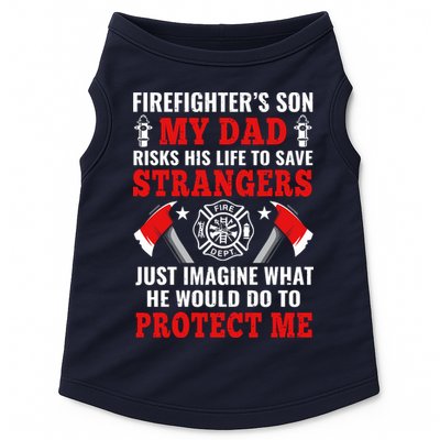 Firefighters Son My Dad Risks His Life To Save Stransgers Doggie Tank
