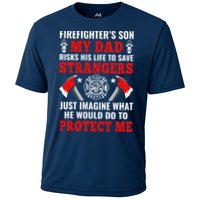 Firefighters Son My Dad Risks His Life To Save Stransgers Performance Shirt