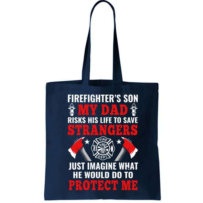 Firefighters Son My Dad Risks His Life To Save Stransgers Bag