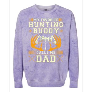 Father Son Matching Hunting Buddies Hunting Dad Cute Gift Colorblast Crewneck Sweatshirt