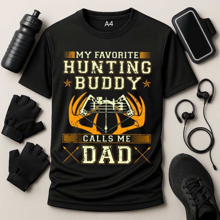 Father Son Matching Hunting Buddies Hunting Dad Cute Gift Cooling Performance Crew T-Shirt