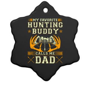 Father Son Matching Hunting Buddies Hunting Dad Cute Gift Ceramic Star Ornament