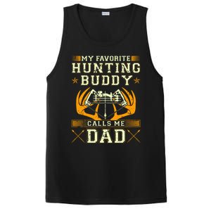 Father Son Matching Hunting Buddies Hunting Dad Cute Gift PosiCharge Competitor Tank