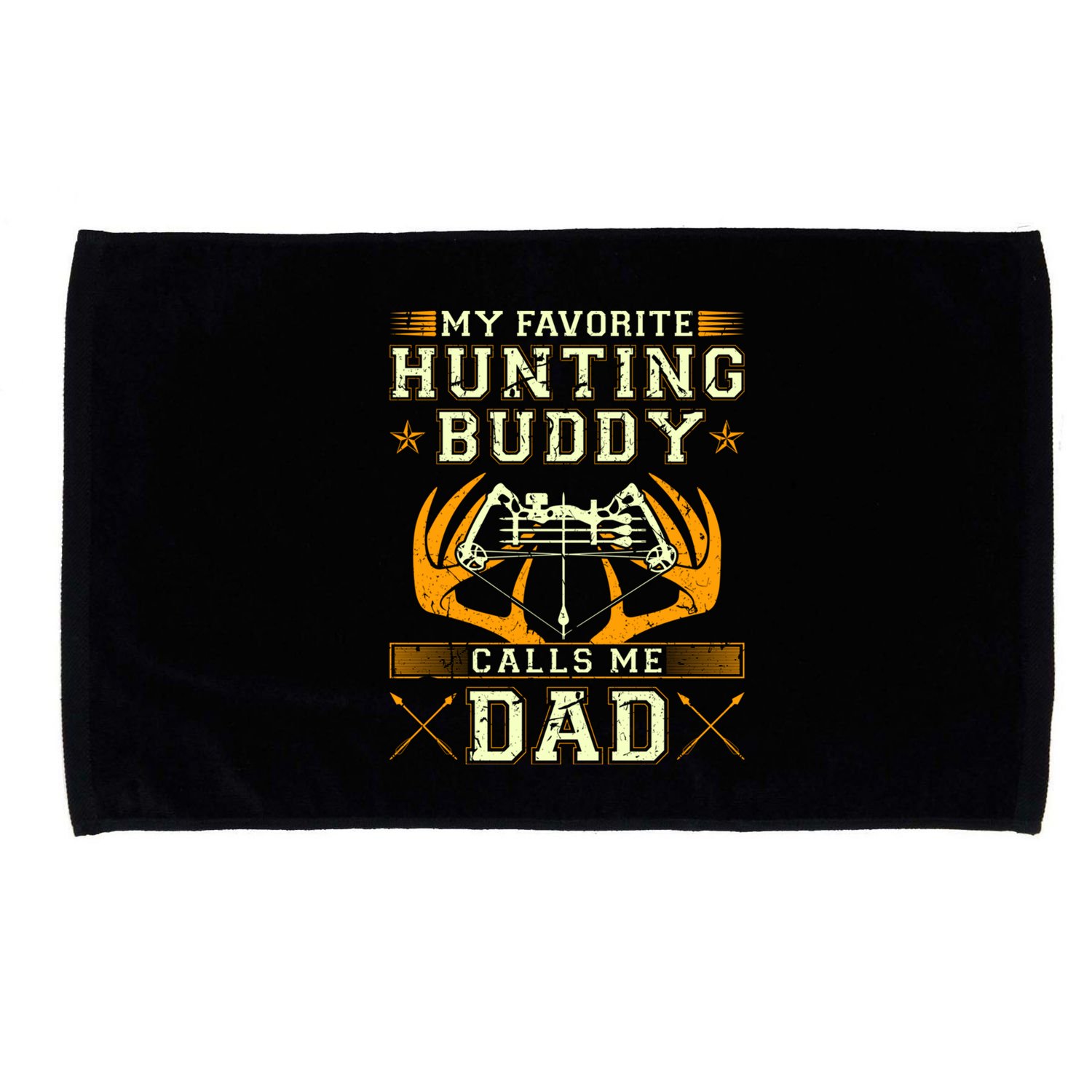 Father Son Matching Hunting Buddies Hunting Dad Cute Gift Microfiber Hand Towel
