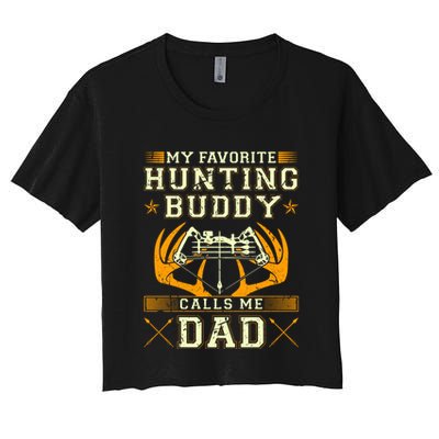 Father Son Matching Hunting Buddies Hunting Dad Cute Gift Crop Top