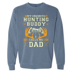 Father Son Matching Hunting Buddies Hunting Dad Cute Gift Garment-Dyed Sweatshirt