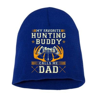 Father Son Matching Hunting Buddies Hunting Dad Cute Gift Short Acrylic Beanie