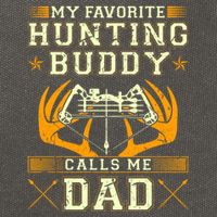 Father Son Matching Hunting Buddies Hunting Dad Cute Gift Cotton Canvas Backpack