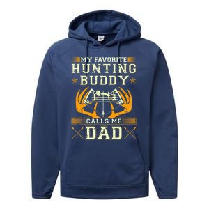 Father Son Matching Hunting Buddies Hunting Dad Cute Gift Performance Fleece Hoodie