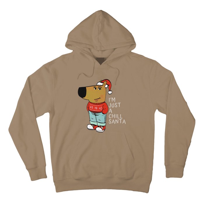 Funny Santa Merry Christmas Justachillguy A Chill Santa Hoodie