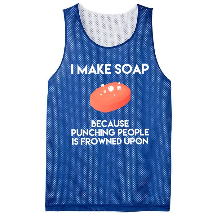 Funny Soap Making Great Gift Punch Soap Maker Gift Mesh Reversible Basketball Jersey Tank