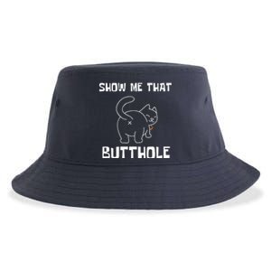 Funny Show Me That Butthole Sustainable Bucket Hat