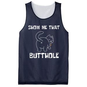 Funny Show Me That Butthole Mesh Reversible Basketball Jersey Tank