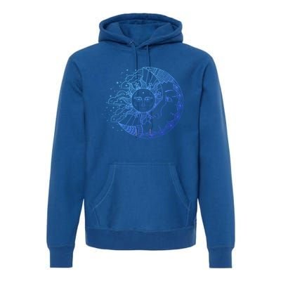 Funny Sun Moon Astrology Astronomer Astronomy Gift Premium Hoodie