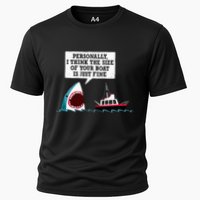 Funny Shark Movie Polite Shark Dinomike Cooling Performance Crew T-Shirt