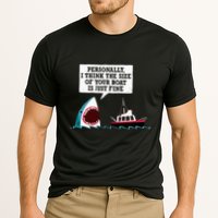 Funny Shark Movie Polite Shark Dinomike Cooling Performance Crew T-Shirt