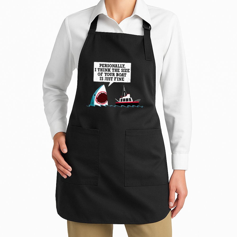Funny Shark Movie Polite Shark Dinomike Apron