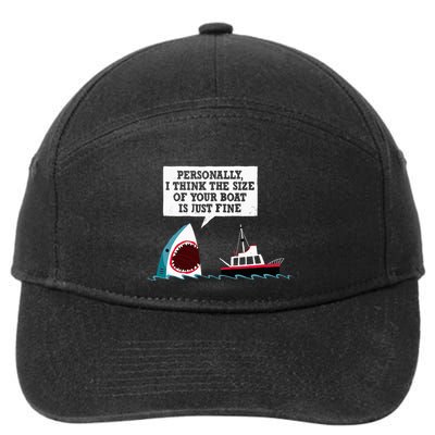 Funny Shark Movie Polite Shark Dinomike 7-Panel Snapback Hat
