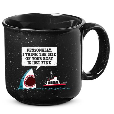 Funny Shark Movie Polite Shark Dinomike 15oz Campfire Ceramic Mug