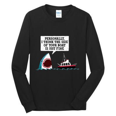 Funny Shark Movie Polite Shark Dinomike Tall Long Sleeve T-Shirt