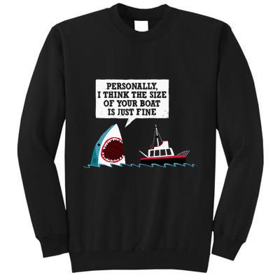Funny Shark Movie Polite Shark Dinomike Tall Sweatshirt