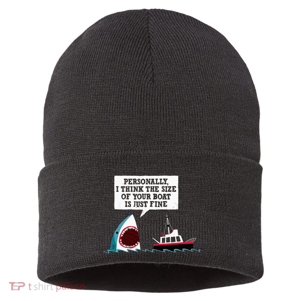 Funny Shark Movie Polite Shark Dinomike Sustainable Knit Beanie