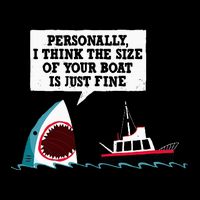 Funny Shark Movie Polite Shark Dinomike Cropped Pullover Crew