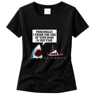 Funny Shark Movie Polite Shark Dinomike Womens T-Shirt