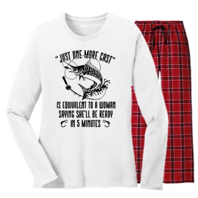 Fishing Solves Most Of My Problems Deer Hunting Women's Long Sleeve Flannel Pajama Set 