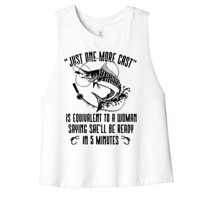 Fishing Solves Most Of My Problems Deer Hunting Women's Racerback Cropped Tank