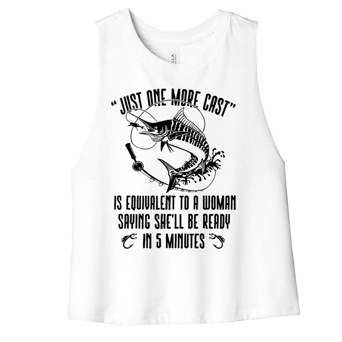 Fishing Solves Most Of My Problems Deer Hunting Women's Racerback Cropped Tank