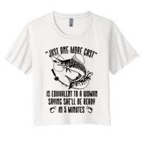 Fishing Solves Most Of My Problems Deer Hunting Women's Crop Top Tee