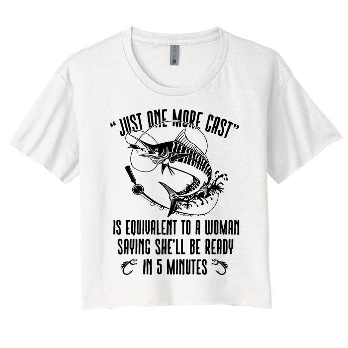 Fishing Solves Most Of My Problems Deer Hunting Women's Crop Top Tee