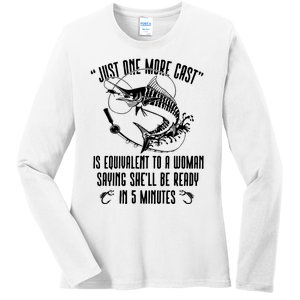 Fishing Solves Most Of My Problems Deer Hunting Ladies Long Sleeve Shirt