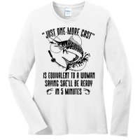 Fishing Solves Most Of My Problems Deer Hunting Ladies Long Sleeve Shirt