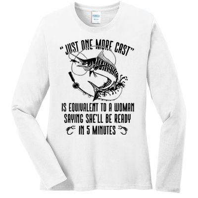 Fishing Solves Most Of My Problems Deer Hunting Ladies Long Sleeve Shirt