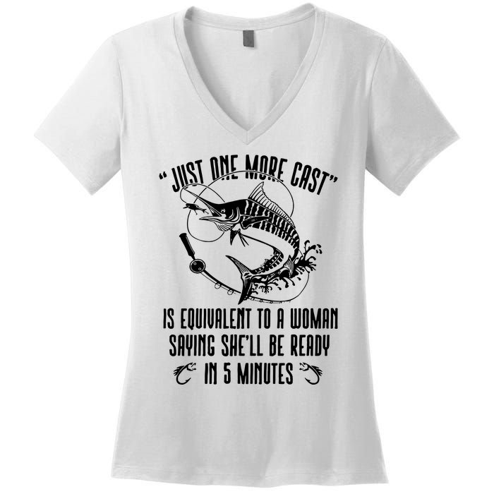 Fishing Solves Most Of My Problems Deer Hunting Women's V-Neck T-Shirt