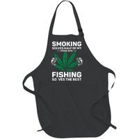 Fishing Solves Most Of My Problems Hunting Solves The Rest Full-Length Apron With Pockets