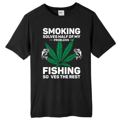 Fishing Solves Most Of My Problems Hunting Solves The Rest Tall Fusion ChromaSoft Performance T-Shirt