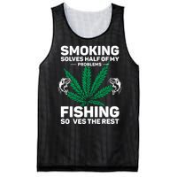 Fishing Solves Most Of My Problems Hunting Solves The Rest Mesh Reversible Basketball Jersey Tank