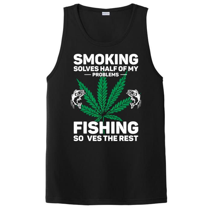 Fishing Solves Most Of My Problems Hunting Solves The Rest PosiCharge Competitor Tank