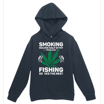 Fishing Solves Most Of My Problems Hunting Solves The Rest Urban Pullover Hoodie