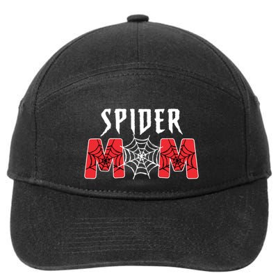 Family Spider Mom Spider Dad Matching Birthday Theme 7-Panel Snapback Hat