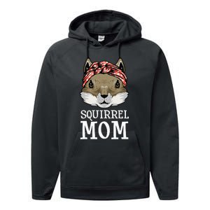 Funny Squirrel Mom Rodent Gopher Chipmunk Lover Women Performance Fleece Hoodie