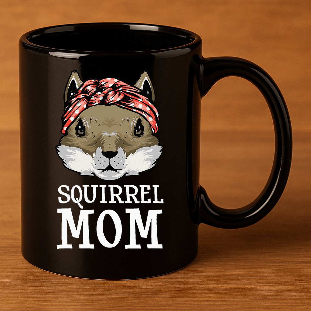 Funny Squirrel Mom Rodent Gopher Chipmunk Lover Women 11oz C Handle Ceramic Mug