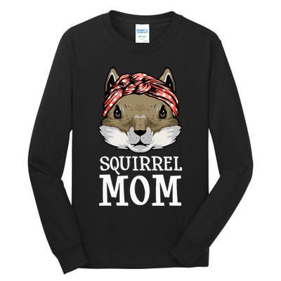 Funny Squirrel Mom Rodent Gopher Chipmunk Lover Women Tall Long Sleeve T-Shirt
