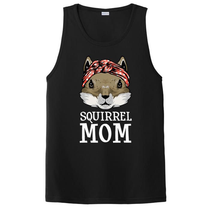 Funny Squirrel Mom Rodent Gopher Chipmunk Lover Women PosiCharge Competitor Tank