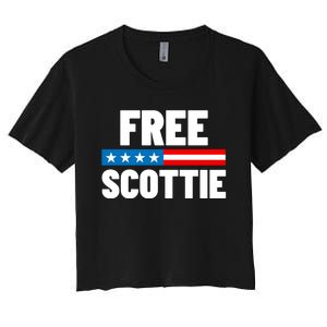 Free Scottie Mugshot Women's Crop Top Tee